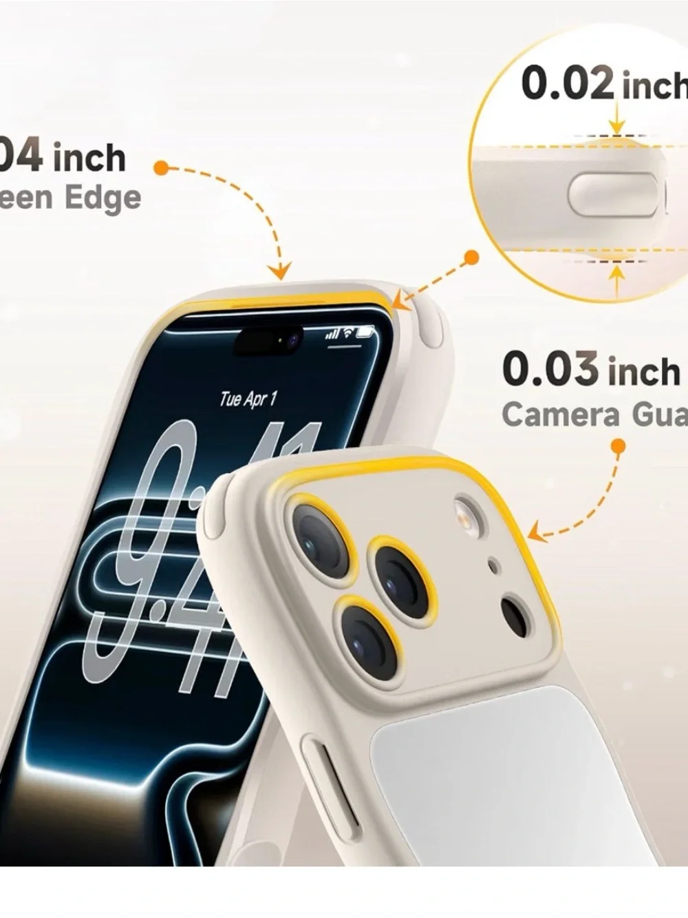 I phone 17 pro max case compatible with MagSafe stone Mirror cute wave design